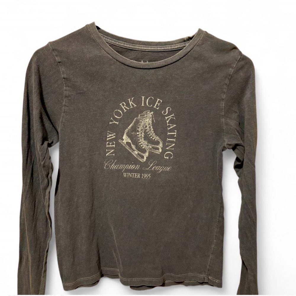 Navy New York Ice Skating league long sleeve